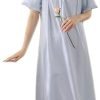 Cotton Nightgown for Women Vintage Palace Sleepwear