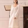 Cotton Nightgown for Women Vintage Palace Sleepwear