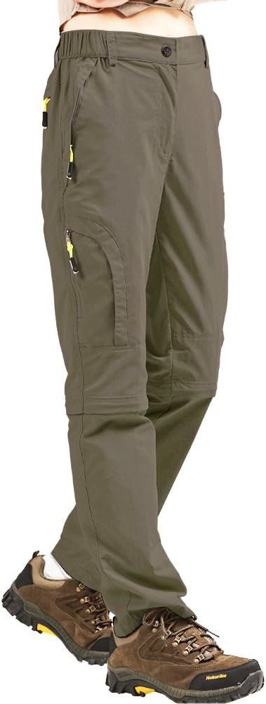 Women's Hiking Pants Convertible Quick Dry Stretch Lightweight Zip-Off Outdoor Fishing Travel Safari Pants