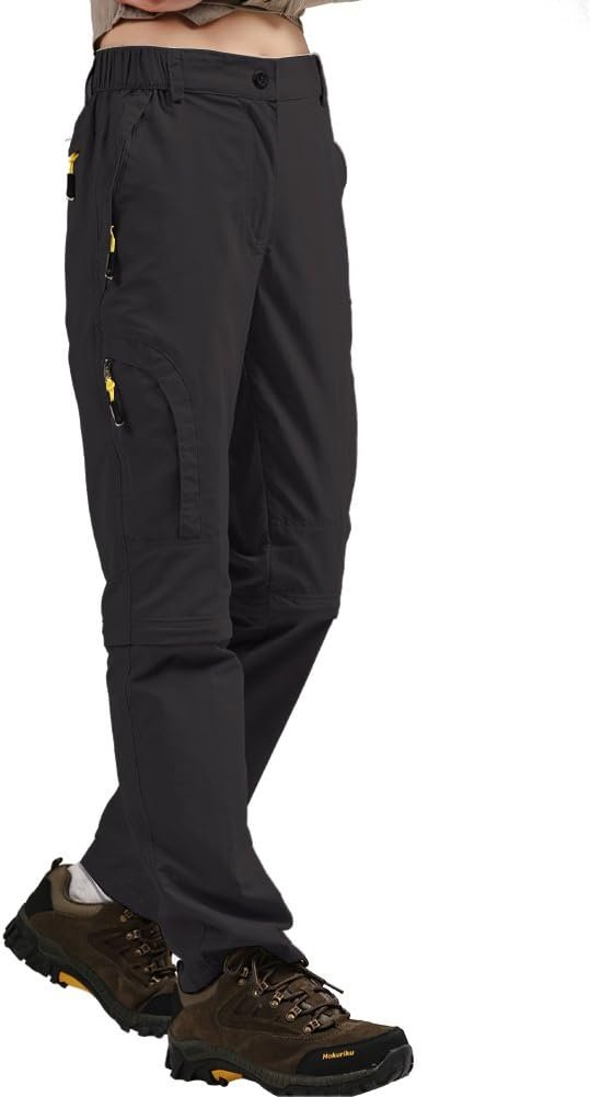 Women's Hiking Pants Convertible Quick Dry Stretch Lightweight Zip-Off Outdoor Fishing Travel Safari Pants