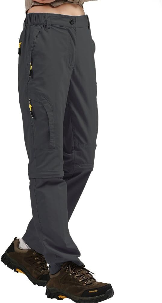Women's Hiking Pants Convertible Quick Dry Stretch Lightweight Zip-Off Outdoor Fishing Travel Safari Pants