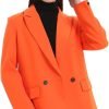 51d3C4z65bL._AC_SL1200 Women's Casual Long Sleeve Lapel Oversized Button Work Office Blazer Suit Jacket