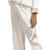 51kIF6-8QiL._AC_SL1500 Women's Silk Satin Pajamas Set Long Sleeve Sleepwear Soft Pjs Set Two Piece Button Down Loungewear Pj Set
