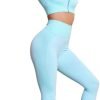 51xFJiu34lL._AC_SL1200 Women's 3 Piece Outfits Tracksuit Workout Set Sports Bra High Waist Yoga Gym Leggings and Crop Top