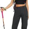 Women's Hiking Cargo Pants Quick Dry Water-Resistance High Waist Pants for Work Travel Outdoor and Casual
