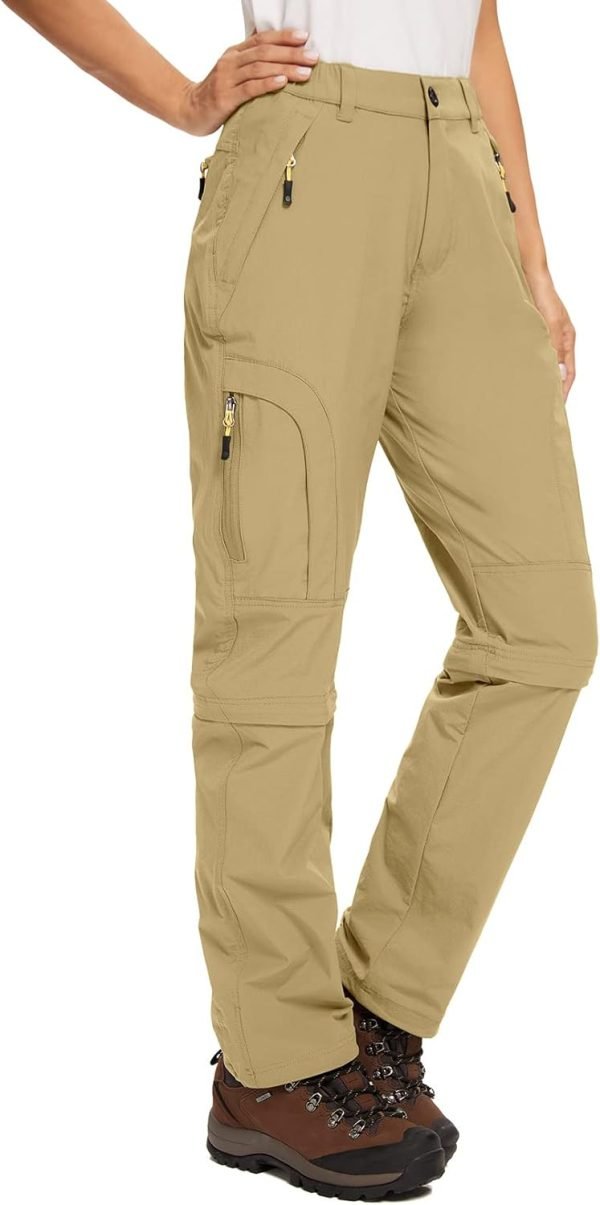 Women's Hiking Pants Convertible Quick Dry Stretch Lightweight Zip-Off Outdoor Fishing Travel Safari Pants
