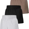 61DSwKx4x7L._AC_SL1500 3 Pack Womens Sweat Shorts Casual Lounge Cotton Shorts Trendy Summer Running High Waisted Athletic Shorts