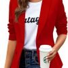 61OnSvqscCL._AC_SL1024 Womens Casual Blazers Long Sleeve Lapel Button Slim Work Office Blazer Jacket