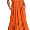 61T1gZl_LoL._AC_SL1500 ANRABESS Women's Summer Casual Sleeveless V Neck Swing Dress Fit & Flare Flowy Tiered Maxi Beach Sundress with Pockets