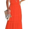 Womens Summer Spaghetti Strap Sleeveless High Waist Beach Long Maxi Sun Dress