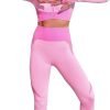 61VoSqYIb8L._AC_SL1500 Women's 3 Piece Outfits Tracksuit Workout Set Sports Bra High Waist Yoga Gym Leggings and Crop Top