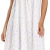 Cotton Nightgown for Women Sleeveless Loungewear Comfy Soft Sleepwear Long Sleepdress Loose Full Length Nightdress