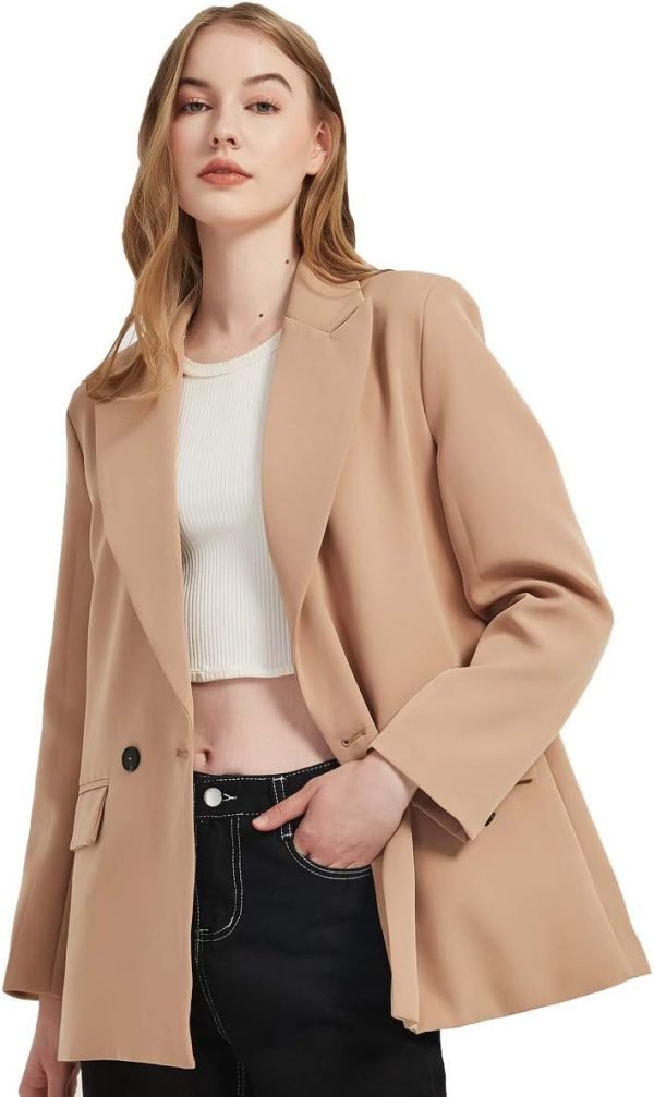 61bnsb-c3IL._AC_SL1200 Women's Casual Long Sleeve Lapel Oversized Button Work Office Blazer Suit Jacket