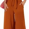 61y5YJiSzDL._AC_SL1500 Women's Summer 2 Piece Outfits 2024 Cap Sleeve V Neck Belted Crop Tops Wide Leg Pant Sets Casual Tracksuit