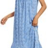 Cotton Nightgown for Women Sleeveless Loungewear Comfy Soft Sleepwear Long Sleepdress Loose Full Length Nightdress