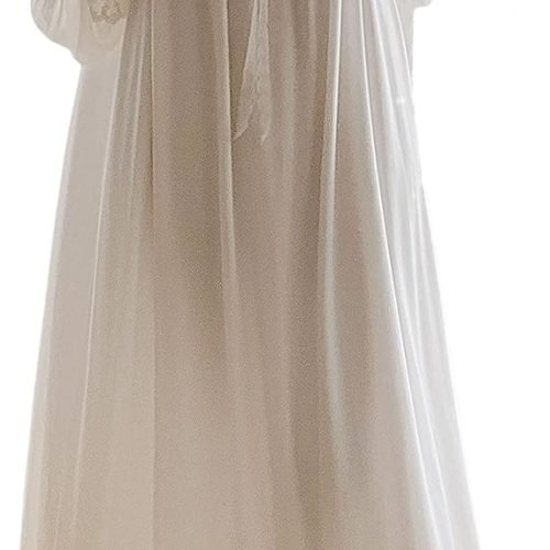 Women's Lace  Nightgown Long Sleeve Sleepwear Nightdress