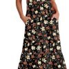 71ODtBrhNlL._AC_SL1500 ANRABESS Women's Summer Casual Sleeveless V Neck Swing Dress Fit & Flare Flowy Tiered Maxi Beach Sundress with Pockets