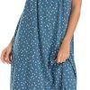 Cotton Nightgown for Women Sleeveless Loungewear Comfy Soft Sleepwear Long Sleepdress Loose Full Length Nightdress