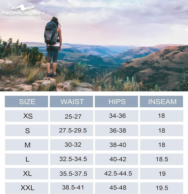 Women's Hiking Cargo Capri Pants Lightweight Quick Dry Joggers Outdoor Casual Travel Capris with Zipper Pockets