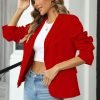 81W8rXJ_QZL._AC_SL1500 Womens Casual Blazers Long Sleeve Lapel Button Slim Work Office Blazer Jacket