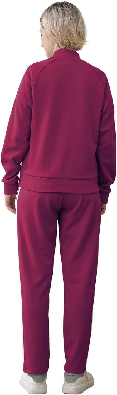 Tracksuit for Women 2 Piece Sweatsuit Outfits Long Sleeve Zip Up Lounge Jogging Suits