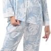 Women's Silky Satin Pajamas Set Long sleeve and Pants Sleepwear Soft and Comfy Button Down Loungewear Relaxed Fit