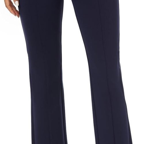 51LbEo9GjoL._AC_SL1500 Women's High Waist Stretchy Bootcut Dress Work Slacks Pants with Pockets