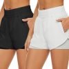51hmWye8rvL._AC_SL1348 2 Pack Athletic Shorts for Women, Quick Dry Running Shorts with Pockets High Waisted Workout Gym Sports Shorts