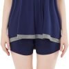 51hpyhGBNlL._AC_SL1500 Pajamas-Set Womens-Bamboo Soft-Sleepwear Vest-Shorts - Super Soft Pjs Set