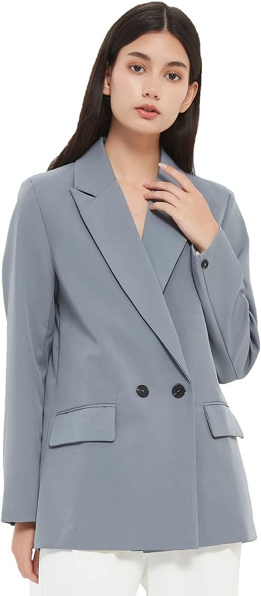 51jIqucCJyS._AC_SL1200_a1e2321a-9b2b-409b-ac79-5ef25fa21a1a Women's Casual Long Sleeve Lapel Oversized Button Work Office Blazer Suit Jacket