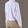 51ruNxKlQuL._AC_SL1500 UPF 50+ Workout Jackets for Women Athletic Zip Up Running Jacket Sun Protection Lightweight UPF Cropped Jacket