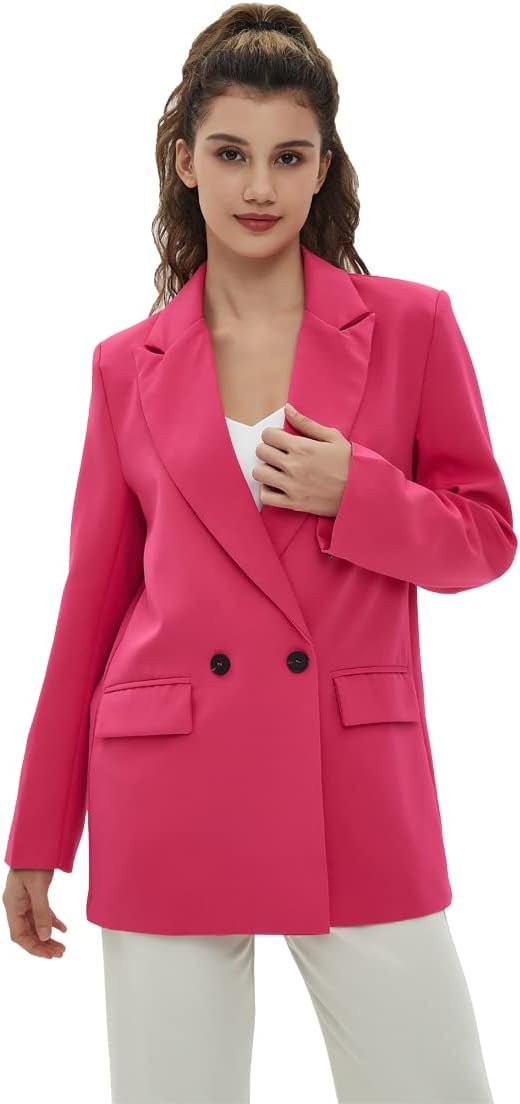51ycqekastL._AC_SL1200_6f0f91b7-738a-430d-a5cc-cf8512aa3293 Women's Casual Long Sleeve Lapel Oversized Button Work Office Blazer Suit Jacket