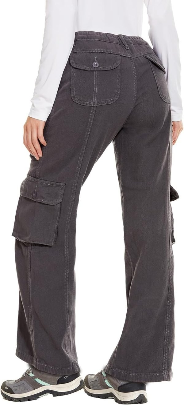 611aqvom4ML._AC_SL1500 Women's Hiking Cargo Pants Joggers Cotton Casual Military Army Combat Work Pants with 7 Pockets