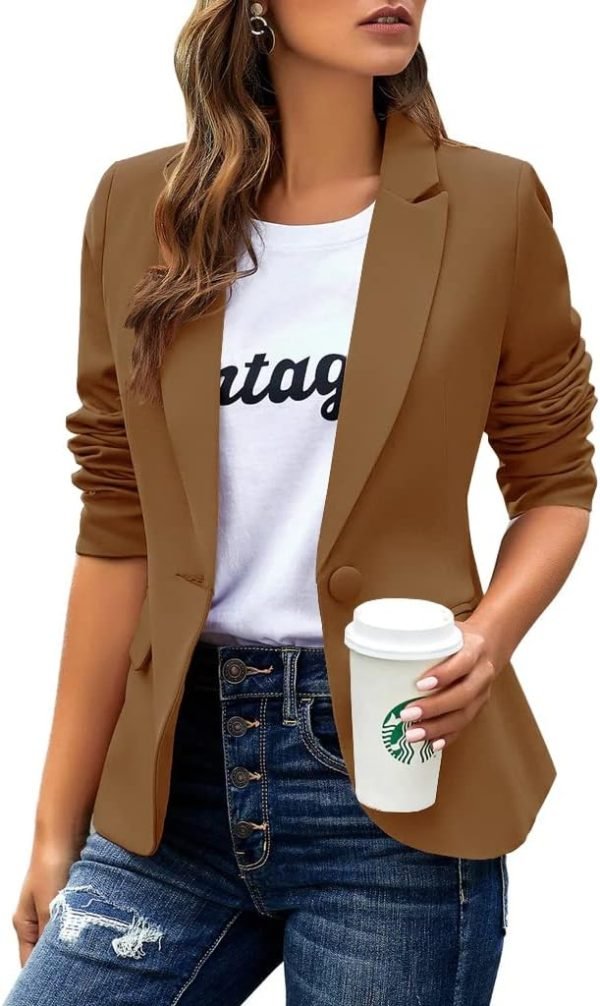 611jWVwqkQL._AC_SL1024_77720b86-c2ef-4b4b-9d08-27ce580aa71d Womens Casual Blazers Long Sleeve Lapel Button Slim Work Office Blazer Jacket