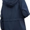 Women's Waterproof Raincoat Lightweight Rain Jacket Hooded Windbreaker with Pockets for Outdoor