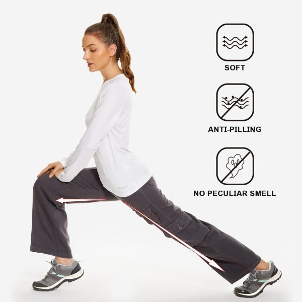 615-SiJ5kgL._AC_SL1500 Women's Hiking Cargo Pants Joggers Cotton Casual Military Army Combat Work Pants with 7 Pockets