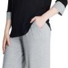 Loungewear Set pajamas Womens sleepwear Bamboo Viscose Capri Sleeve t shirt Long Pants Super Soft Novelty Pjs Set