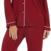Button Up Pajamas for Women Long Sleeve Sleepwear Soft Loungewear Ladies Pjs Set XS-XXL