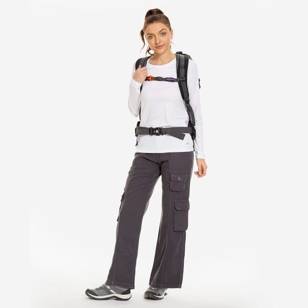 61EGX2lcbWL._AC_SL1500 Women's Hiking Cargo Pants Joggers Cotton Casual Military Army Combat Work Pants with 7 Pockets