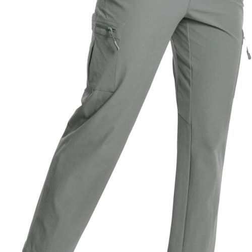 Womens Cargo Hiking Pants - Travel Lightweight Water Resistant 4 Pockets Casual Quick Dry Athletic Climbing Pants