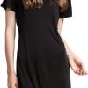 Women's Silk Nightgown Short Sleeve Pure Mulberry Silk Sleepshirt Scoop Neck Nightshirt Sleepwear
