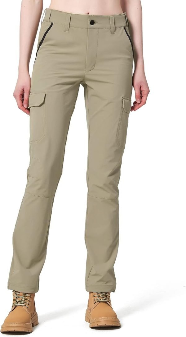 61LrN1CvHxL._AC_SL1500 Women's Hiking Pants Quick Dry Lightweight Cargo Pants with 6 Pockets UPF 50+ Work Outdoor Golf Walking