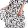 Women's Off The Shoulder Ruffles Summer Valentines Day Loose Casual Chiffon Long Party Beach Maxi Dress
