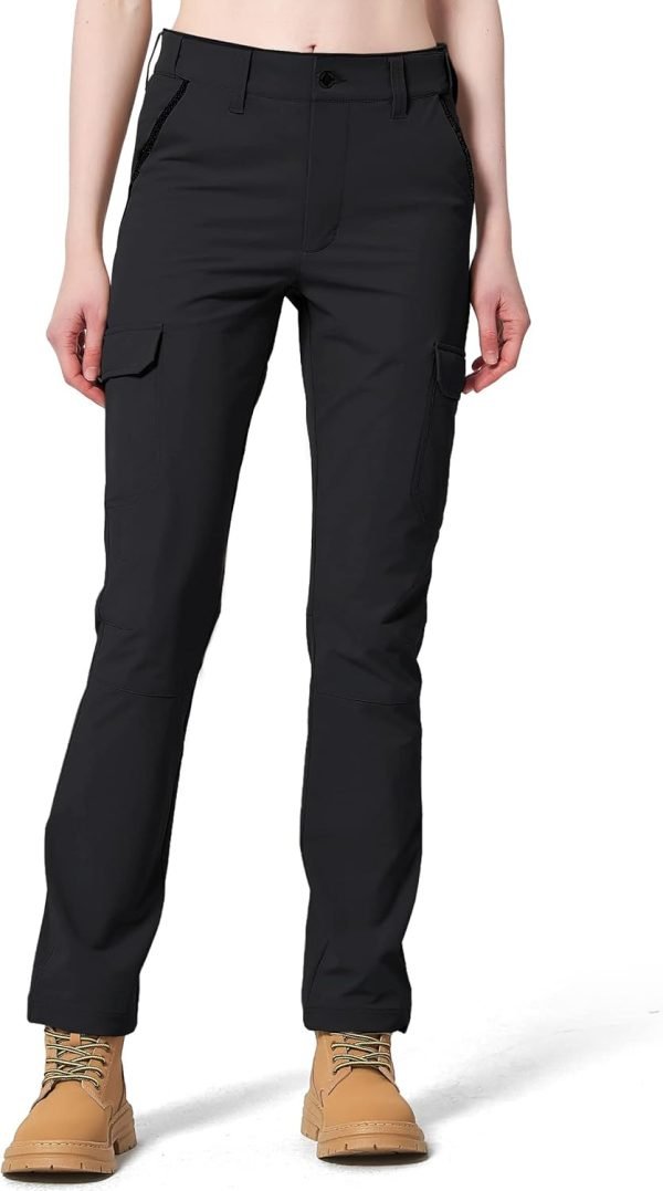 61QnY4M0DhL._AC_SL1500 Women's Hiking Pants Quick Dry Lightweight Cargo Pants with 6 Pockets UPF 50+ Work Outdoor Golf Walking