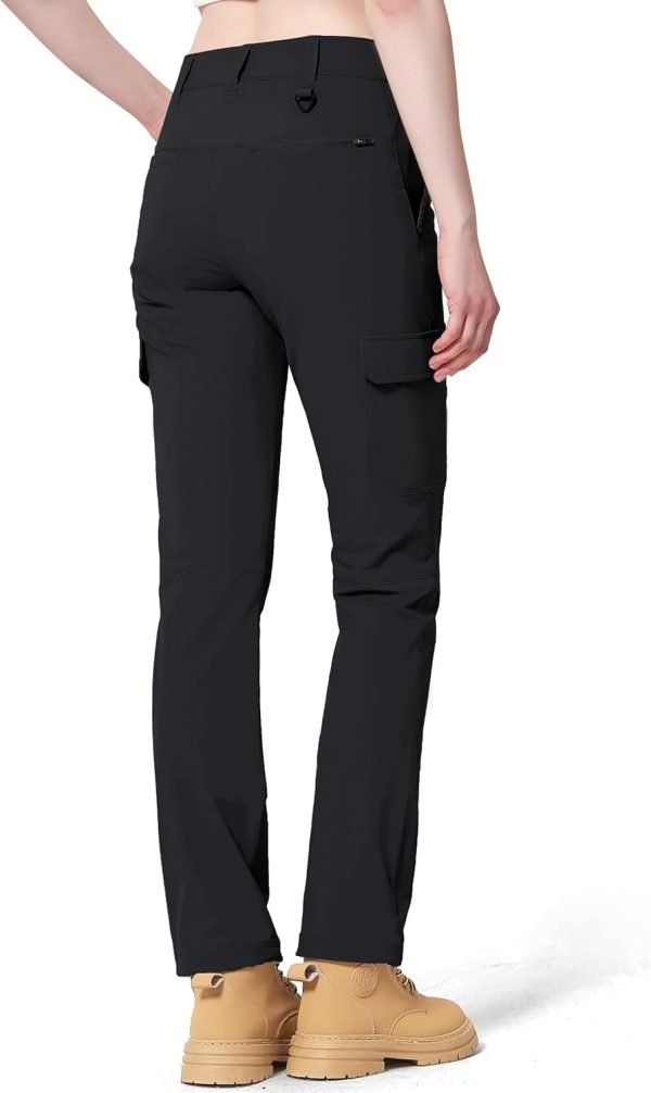 61SyqTremkL._AC_SL1500 Women's Hiking Pants Quick Dry Lightweight Cargo Pants with 6 Pockets UPF 50+ Work Outdoor Golf Walking