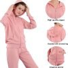 61TL5Ht_-RL._AC_SL1500 Womens Sweatsuits Set 2 Piece Jogging Suits Zip Hoodie Sweatpants Tracksuit Training Outfits