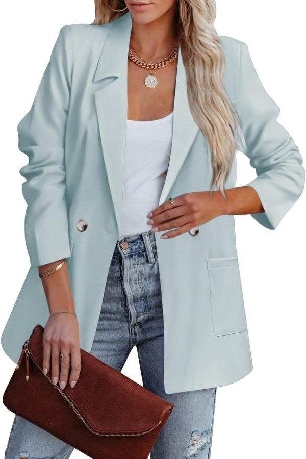 61VV-RR3Z5L._AC_SL1472 Womens Casual Blazers Oversized Open Front Cardigan Long Sleeve Work Office Blazer Jackets S-XXL