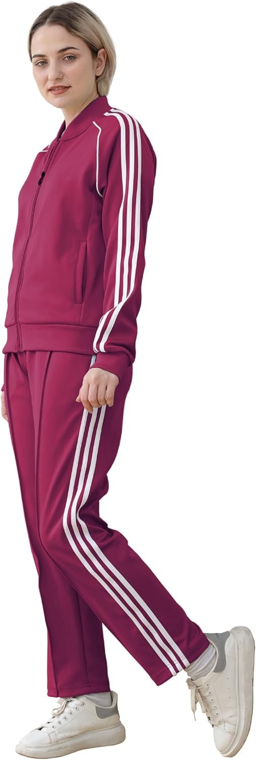 Tracksuit for Women 2 Piece Sweatsuit Outfits Long Sleeve Zip Up Lounge Jogging Suits