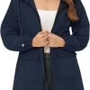 61bL_COzrPL._AC_SL1500 Rain Jacket for Women Waterproof with Hood Active Outdoor Long Rain Coats Packable Raincoat Lightweight Windbreaker