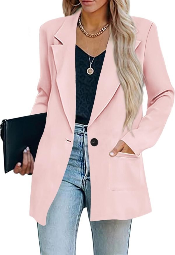 61ccw6wXv-L._AC_SL1500 Womens Casual Blazers Oversized Open Front Cardigan Long Sleeve Work Office Blazer Jackets S-XXL